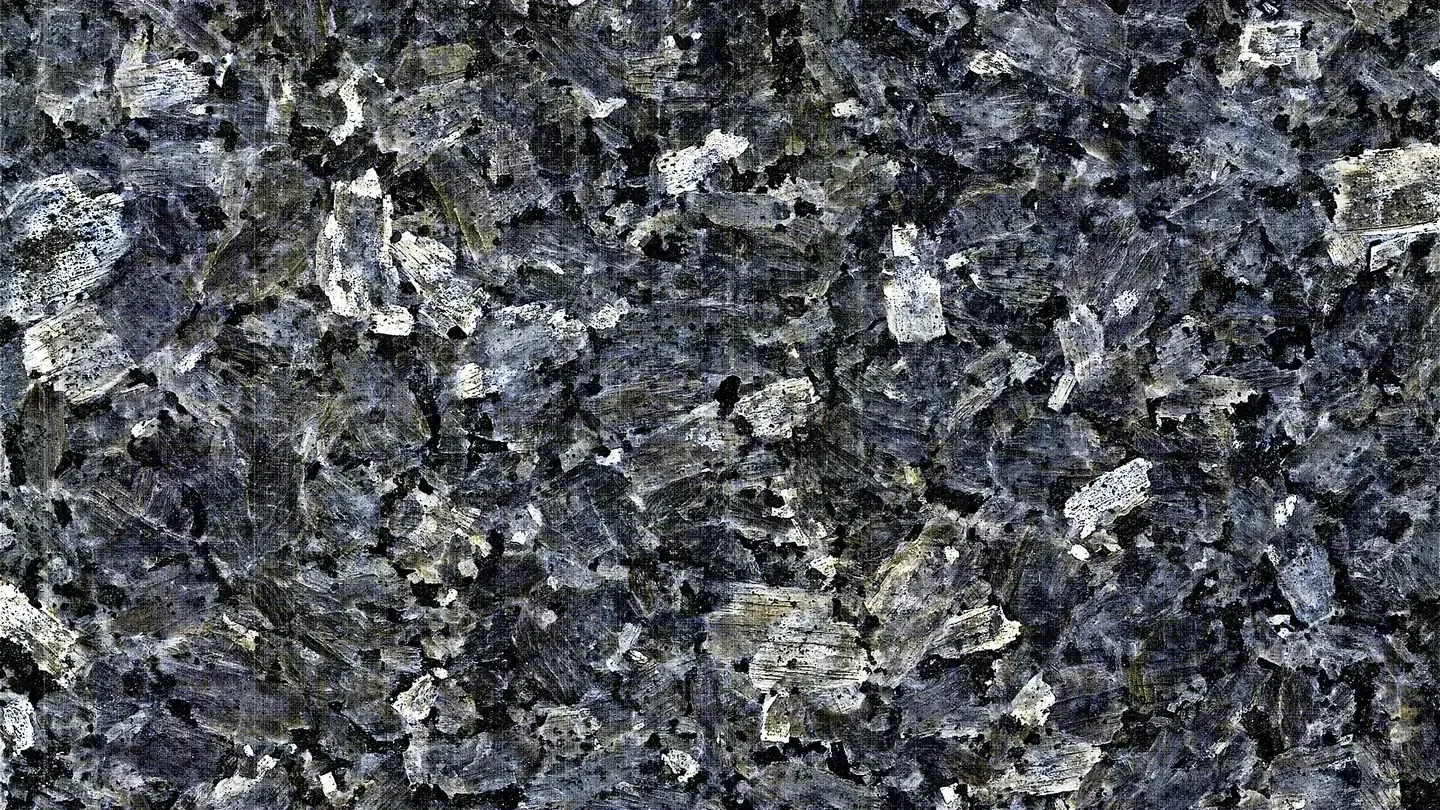 Gros plan sur une dalle de granit bleu perle